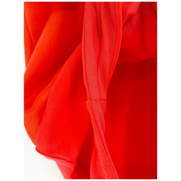 Alice + Olivia Red Satin Bodysuit - Picture 4 of 9